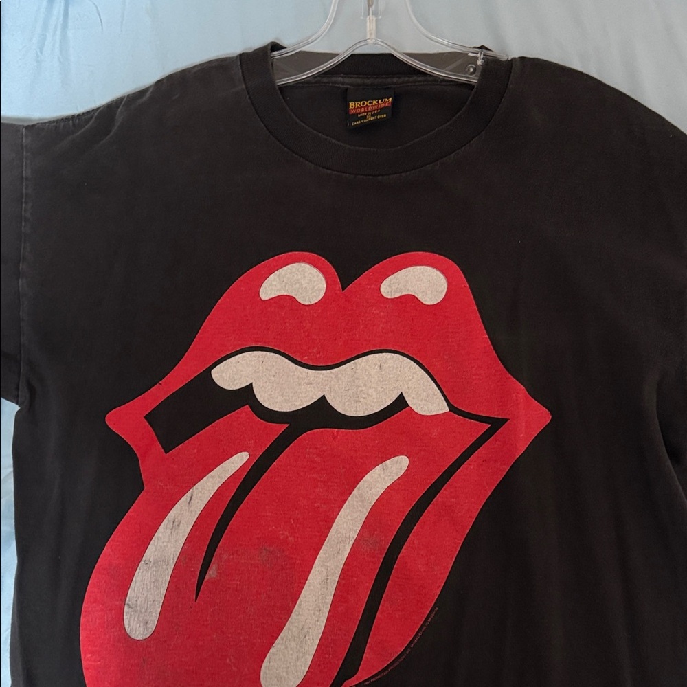 Black Rolling Stones Graphic Tee